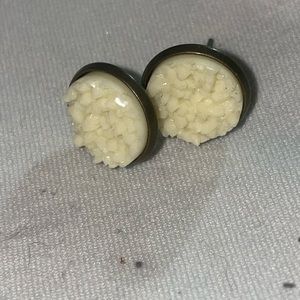 Hypoallergenic druzy earrings